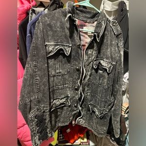 Vintage Denin Black Acid Washed jacket
